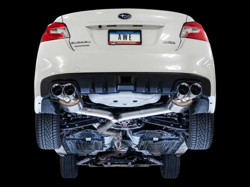 AWE Tuning 2015+ Subaru WRX VA Limousine Touring Edition Auspuff - Chrom-Silber Spitzen (102mm)