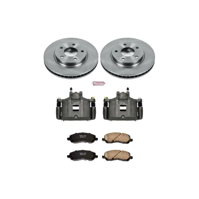 Power Stop Front Autospecialty Brake Kit w/Calipers for 08-17 Mitsubishi Lancer