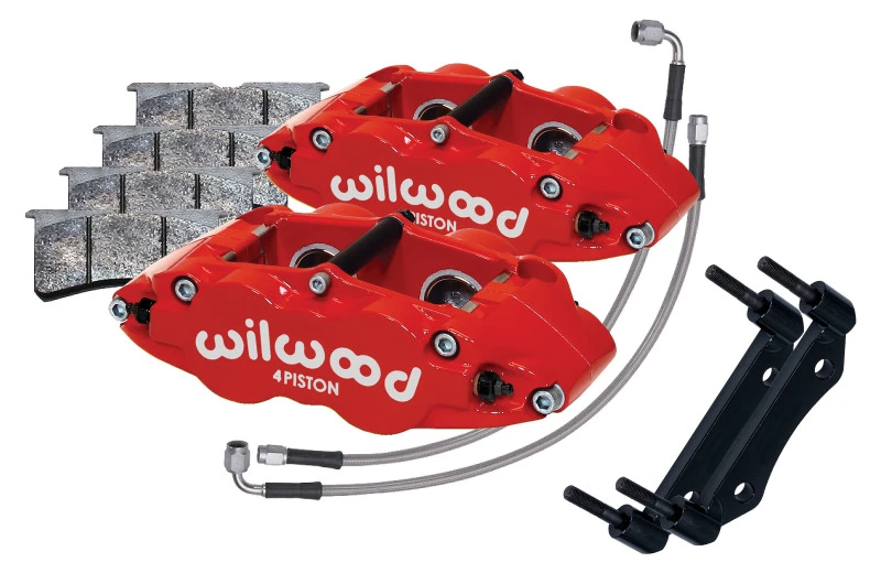Wilwood 69-83 Porsche 911 Vorderer Superlite Bremssattel-Kit 3,5 Zoll MT - Rot