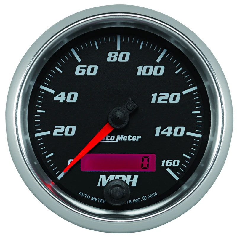 Autometer Pro-Cycle Gauge Speedometer 3 3/8in 160Mph Elec. Programmable Black
