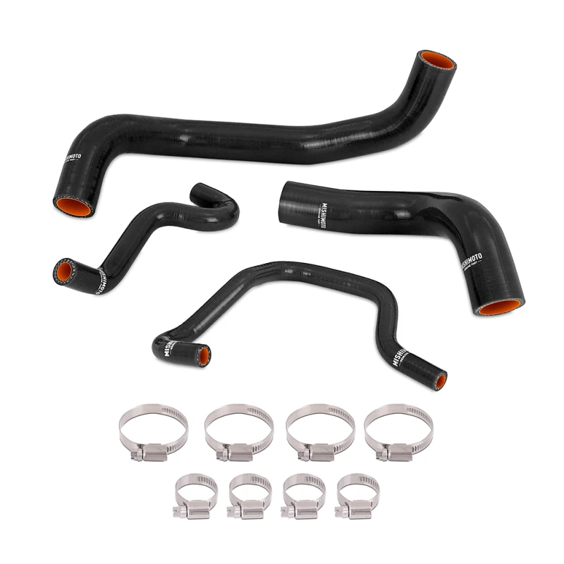 Mishimot 16+ Infiniti Q50/Q60 3.0T Silikon-Kühlwasserschlauch-Kit - Schwarz
