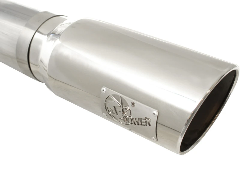 aFe MACHForce XP Auspuff 5in DPF-Back SS 11-13 GM Diesel Trucks V8-6.6L (td) (LML) (Pol Tip)