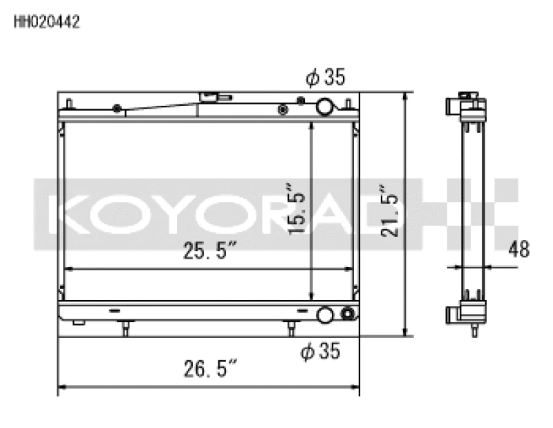 Koyo Racing Radiator für 1994-1998 Nissan Skyline GT-R/GT-S