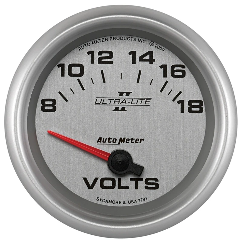 Autometer Ultra-Lite II 2-5/8 Zoll 18V Elektrischer Voltmeter-Anzeiger