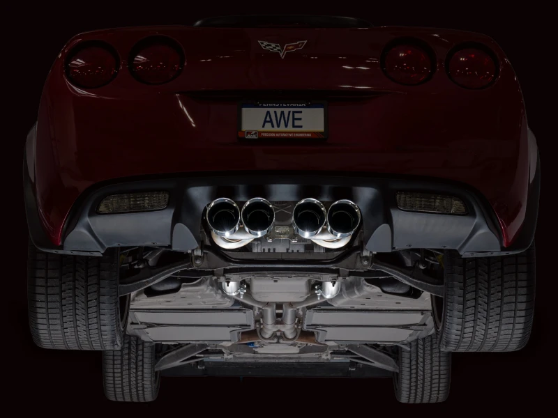 AWE Tuning 09-13 Chevrolet Corvette 6.2L Touring Edition Axle-back Exhaust w/ Chrome Silver Tips