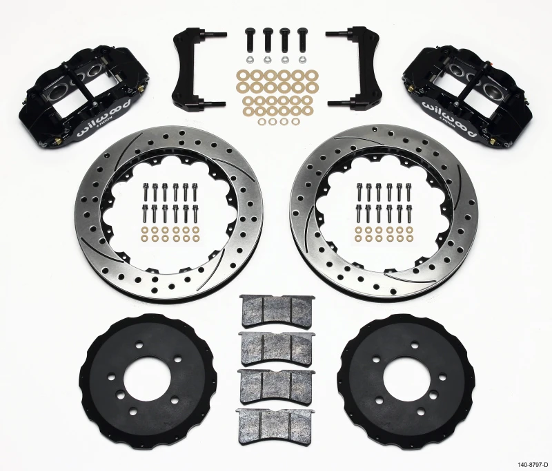 Wilwood Narrow Superlite 6R Vorderer Hut-Kit 13,06 Zoll gebohrt E36 BMW M3
