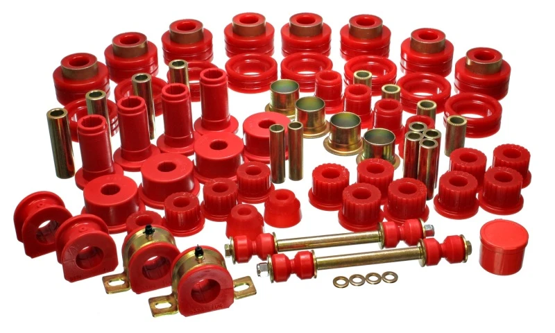 Energy Suspension 94-01 Dodge Ram 1500 2WD / 94-02 Ram 2500/3500 2WD Rote Hyper-Flex-Master-Bushing-S