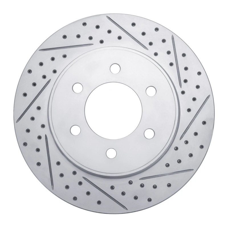 DFC 04-08 Ford F-150 4WD Front Right Drilled & Slotted Geoperformance Rotor