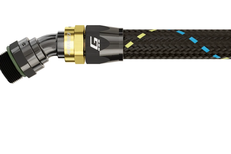 GReddy AN12 30 Grad ORB Male Schwarz/Gold anodisiert