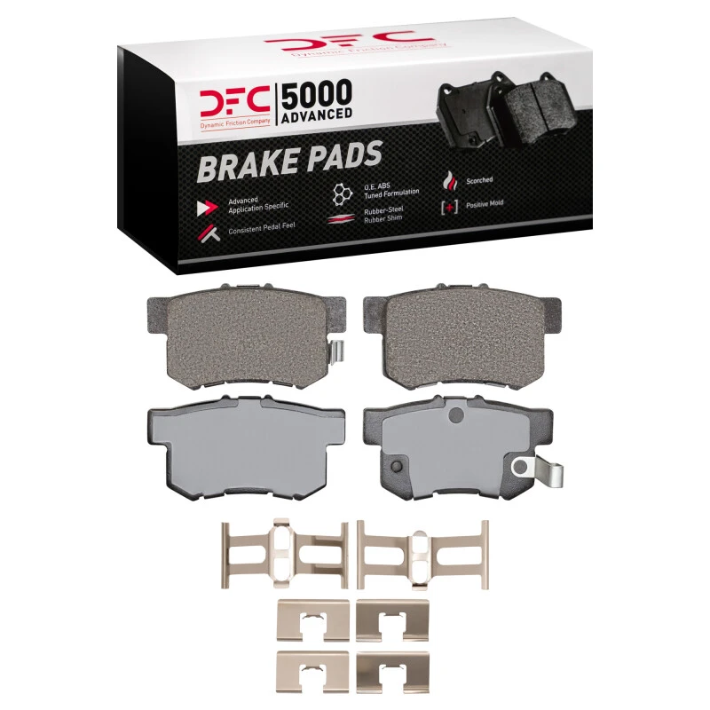 DFC 91-12 Acura LEGEND Rear 5000 Advanced Ceramic Brake Pads and Hardware Kit