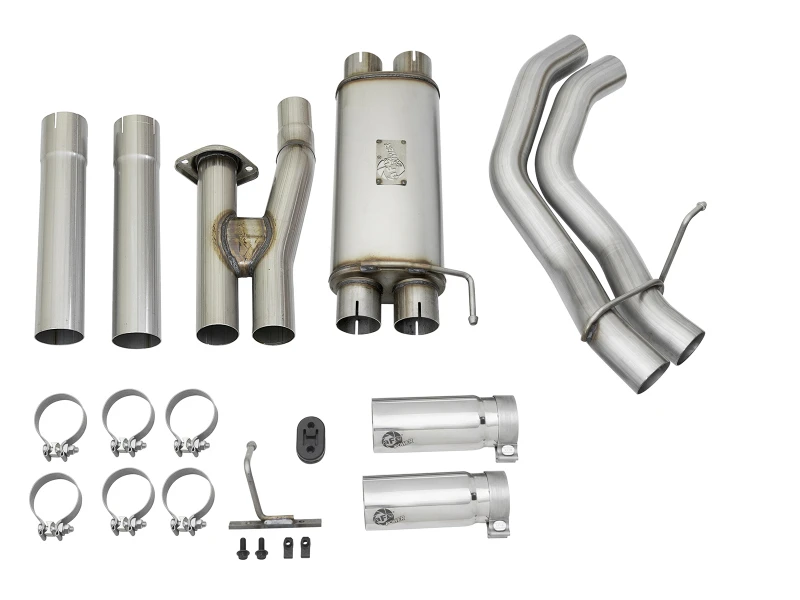 aFe POWER Rebel Series 3 Zoll 409 SS Kat-Back-Auspuff mit polierten Endstücken 17 Ford F-150 Raptor V6-3.5L