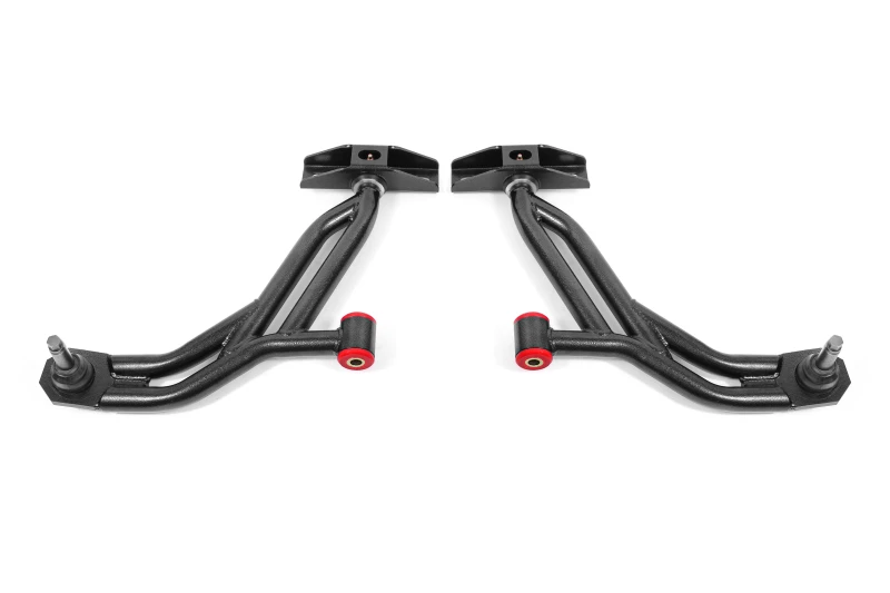 BMR 10-14 Ford Mustang Nicht einstellbare untere A-Arme Delrin/Stab mit 19mm hohem Kugelgelenk - Schwarz Hammertone