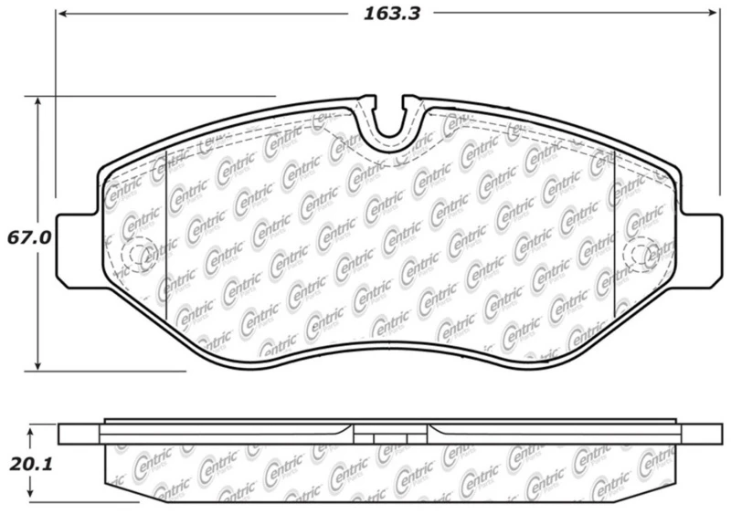 stoptech_319.13160-6794e231502c4 StopTech 10-18 Mercedes-Benz Sprinter 2500 Front Truck & SUV Brake Pad