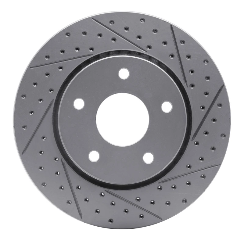DFC 08-16 Chrysler Town & Country Front Right Drilled & Slotted Geoperformance Rotor