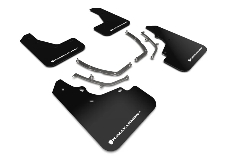 MF61-UR-BLK_WH-67946de5be373 Rally Armor 19-24 Mazda3 Hatchback Black UR Mud Flap w/White Logo