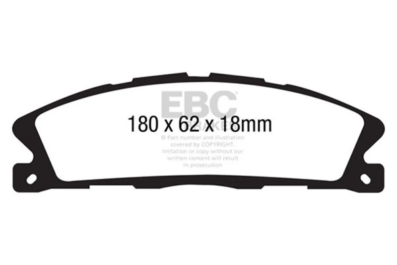 EBC 13+ Ford Explorer 3.5 Twin Turbo 4WD Extra Duty Front Brake Pads
