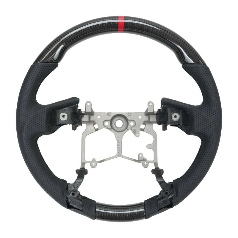 NRG 12-23 Toyota Tacoma OEM Plus Carbon Fiber Steering Wheel w/ Black Stitch & Red Center Mark