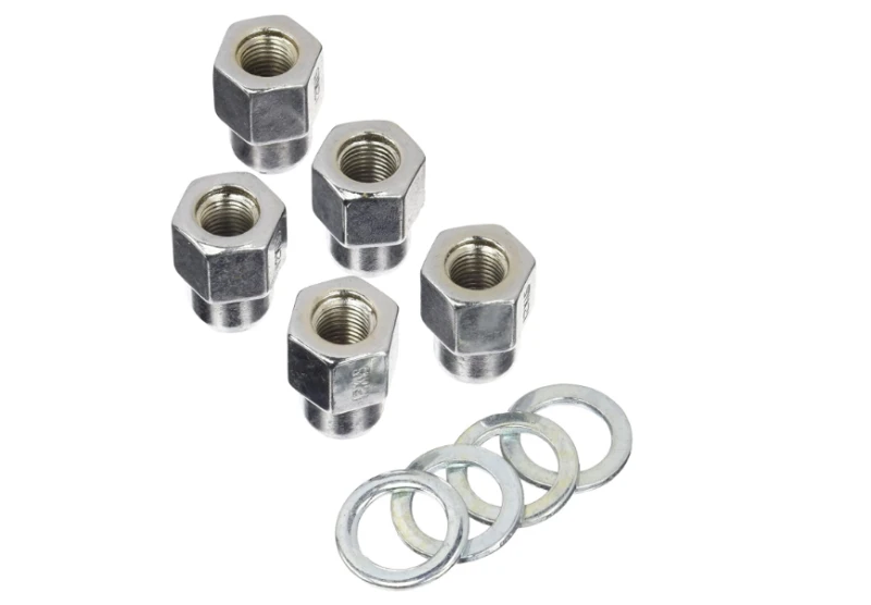 Weld offene Endstücke mit zentrierten Unterlegscheiben 12mm x 1,5 - 5er-Pack