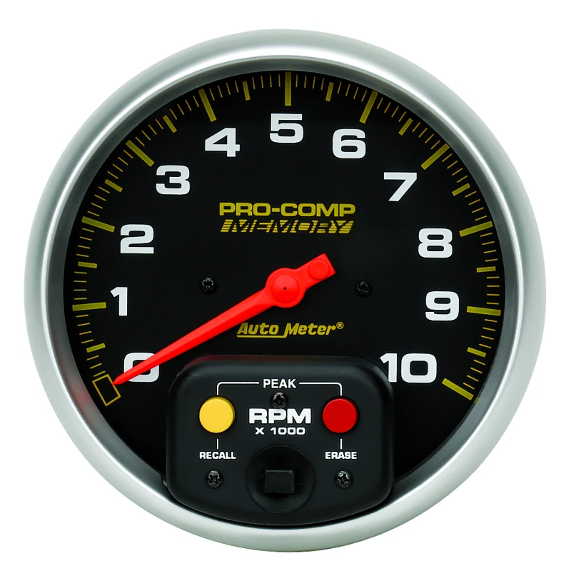 Autometer Pro-Comp 5 Zoll 10K RPM mit Peak-Memory Einbaudrehzahlmesser