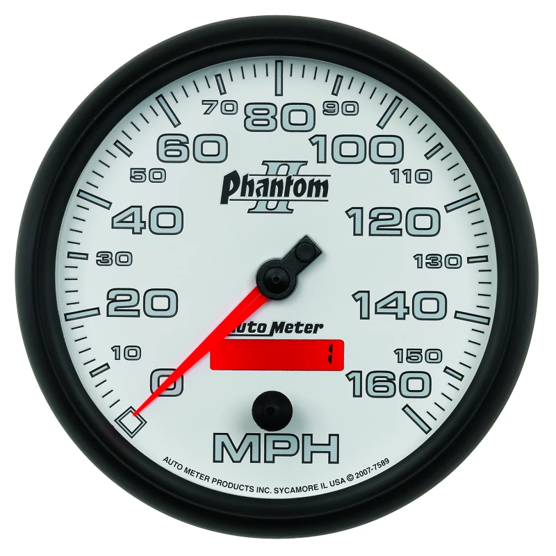 Autometer Phantom II 5in Electrical Programmable Speedometer 150MPH