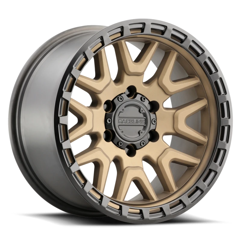 Raceline 953BZ Krank 17x8.5in / 5x150 BP / 0mm Offset / 110.3mm Bore - Bronze Wheel
