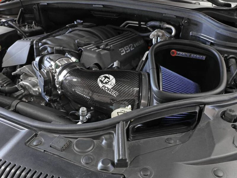 aFe 12-21 Jeep Grand Cherokee 6.4L Track Series Carbon Fiber Kaltluft-Einlasssystem mit Pro 5R Filter
