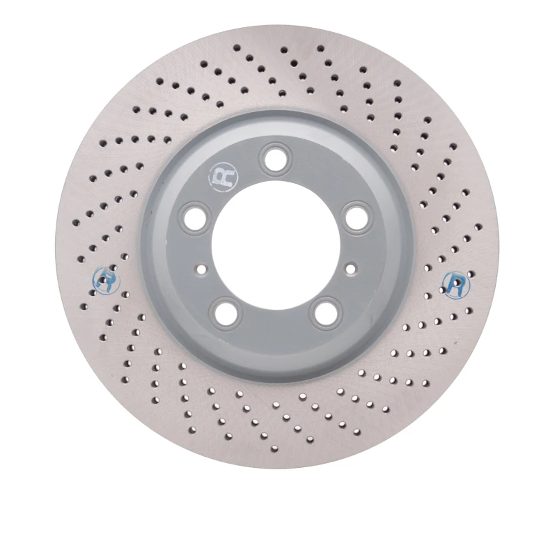 DFC 02-08 Porsche 911 Right Front Drilled Hi-Carbon Alloy Geomet Coated Rotor