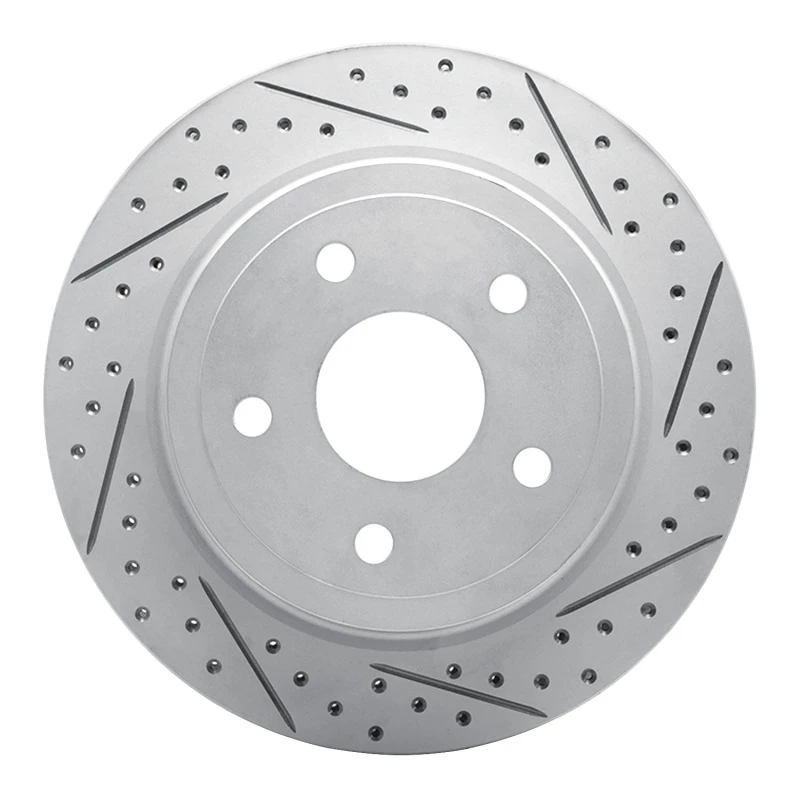 DFC 04-06 Dodge Ram 1500 Pickup Rear Right Drilled & Slotted Geoperformance Rotor