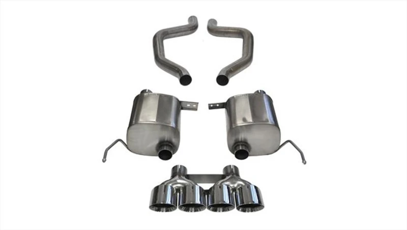 Corsa 17-19 Chevy Corvette Z06 (nur Grand Sport) 3-Zoll-Achse hinten Xtreme Auspuff Pol Quad 4,5-Zoll-Spitze
