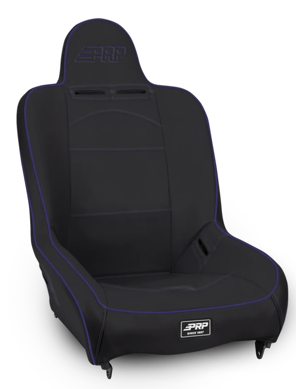 PRP Premier High Back Suspension Seat- Black/Purple Vinyl