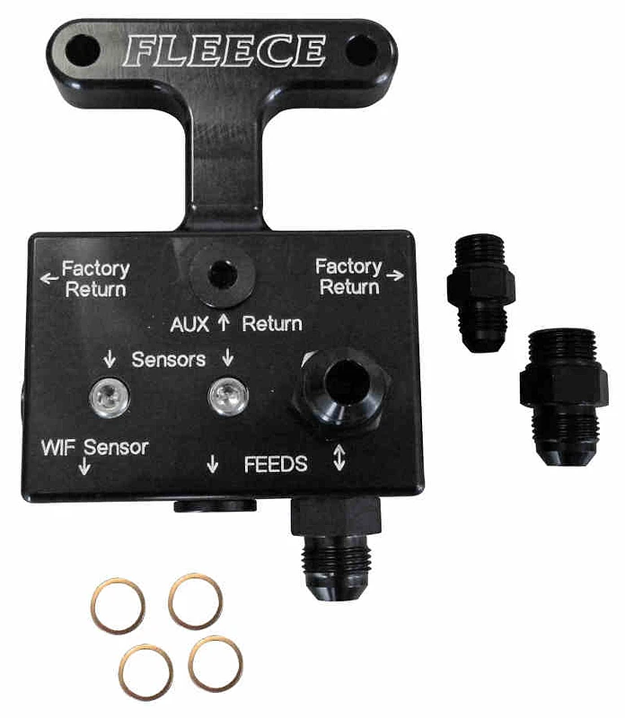 Fleece Performance 03-07 Dodge 5,9L / 07,5-09 6,7L Cummins 3. Generation Kraftstoff-Verteilungsblock