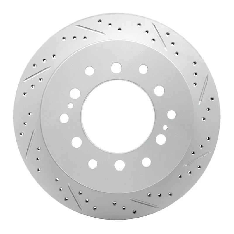 DFC 01-09 Lexus Gx470 Rear Right Drilled & Slotted Geoperformance Rotor