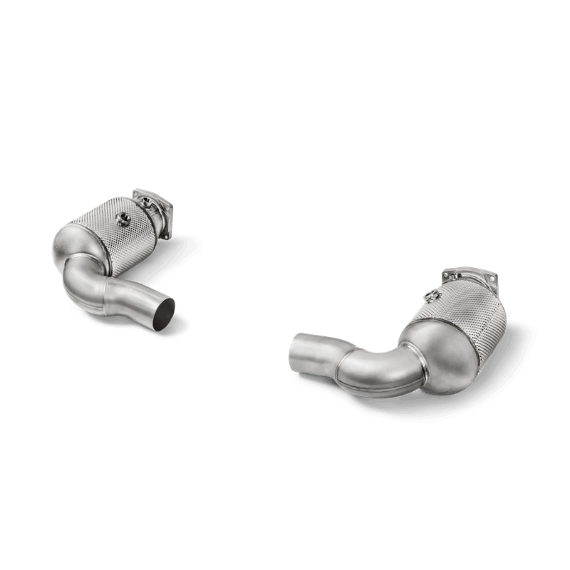 Akrapovic 16-17 Porsche 911 Turbo/Turbo S (991.2) Link Pipe Set w/ Cat (SS)
