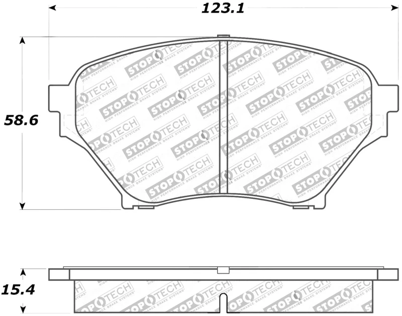stoptech_308.08900-6794fbb369e82 StopTech Street Touring 01-05 Miata w/ Sport Suspension Front Brake Pads D890
