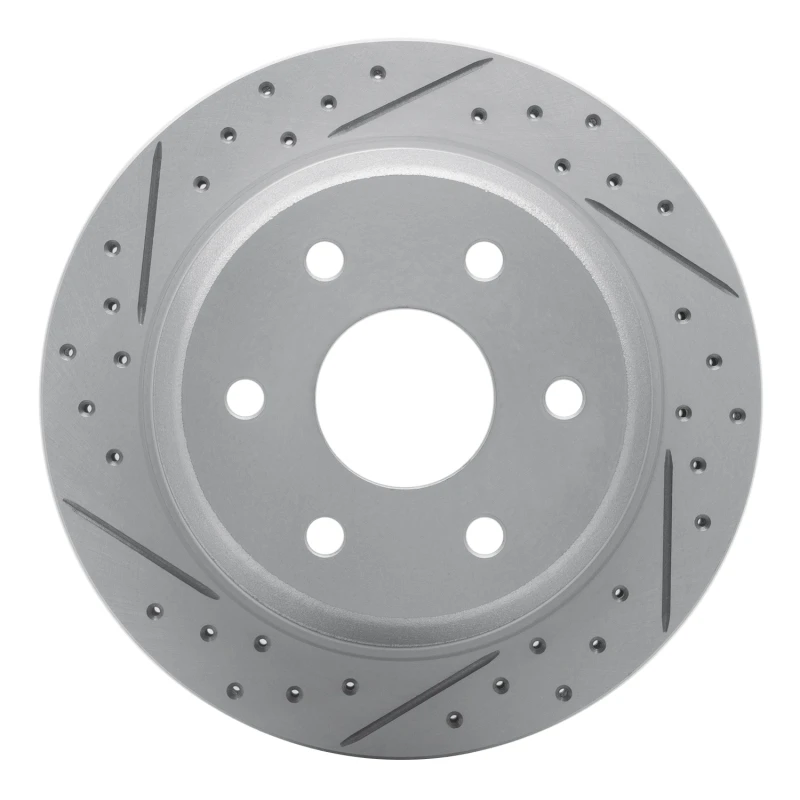 DFC 00-14 Cadillac Escalade Rear Left Drilled & Slotted Geoperformance Rotor