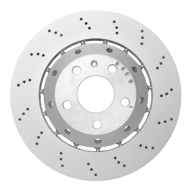 DFC 07-08 Audi RS4 Right Rear Drilled Hi-Carbon Alloy Geomet Coated Rotor