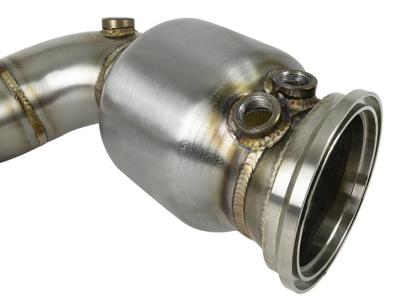 aFe Twisted Steel Street Series Down-Pipe 14-19 MINI Cooper S L4-2.0L (t) (deutsch: aFe verdrillte Stahl-Downpipe)