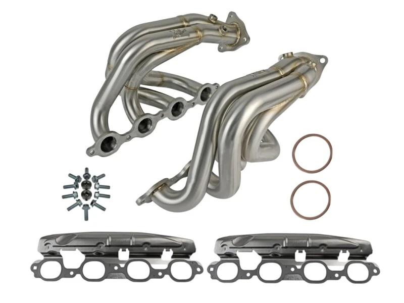 aFe Twisted 304SS Header 2020 Chevy Corvette (C8) 6.2L V8 - Bürstet