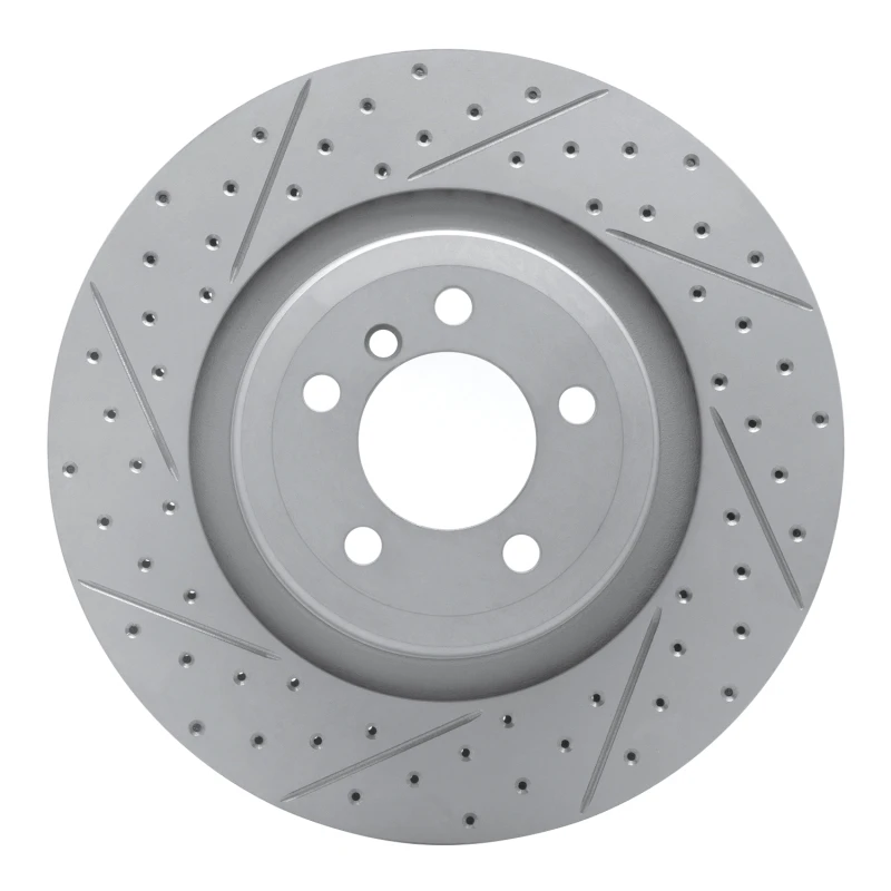 DFC 07-08 BMW Alpina B7 Rear Left Drilled & Slotted Geoperformance Rotor