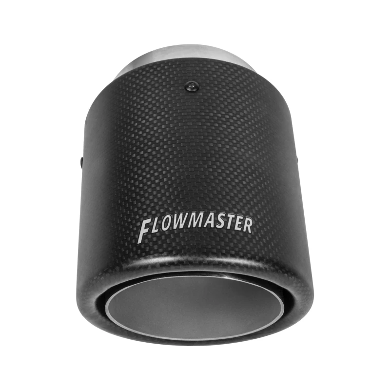 Flowmaster SS Tip 3.00in.IN X 4in.OD Carbon Fiber Weld