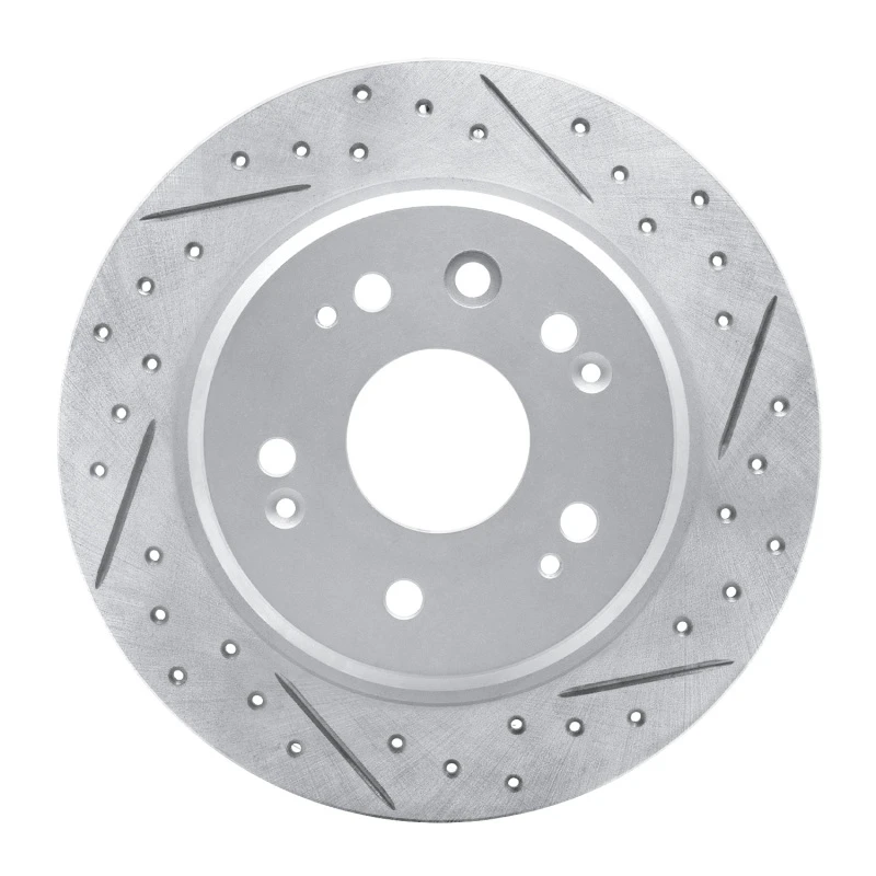 DFC 02-04 Honda Cr-V Rear Right Drilled & Slotted Geoperformance Rotor