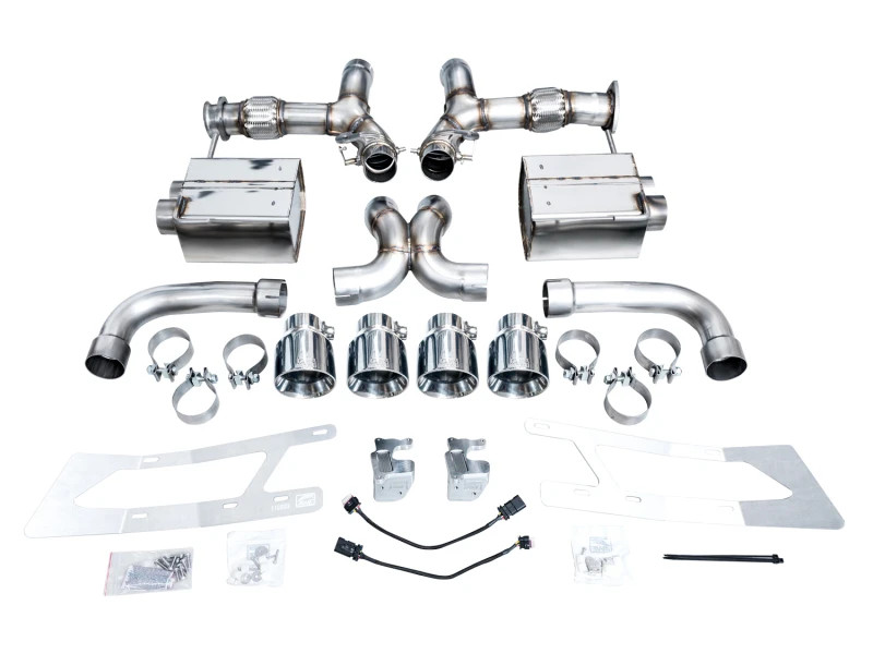 AWE 23-25 Chevrolet C8 Corvette Z06 5.5L SwitchPath Exhaust System - Chrome Silver Tips