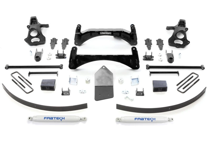 Fabtech 07-13 GM C1500 P/U ohne Autoride 2WD 6-Zoll-Basis-System mit Perf.-Shks