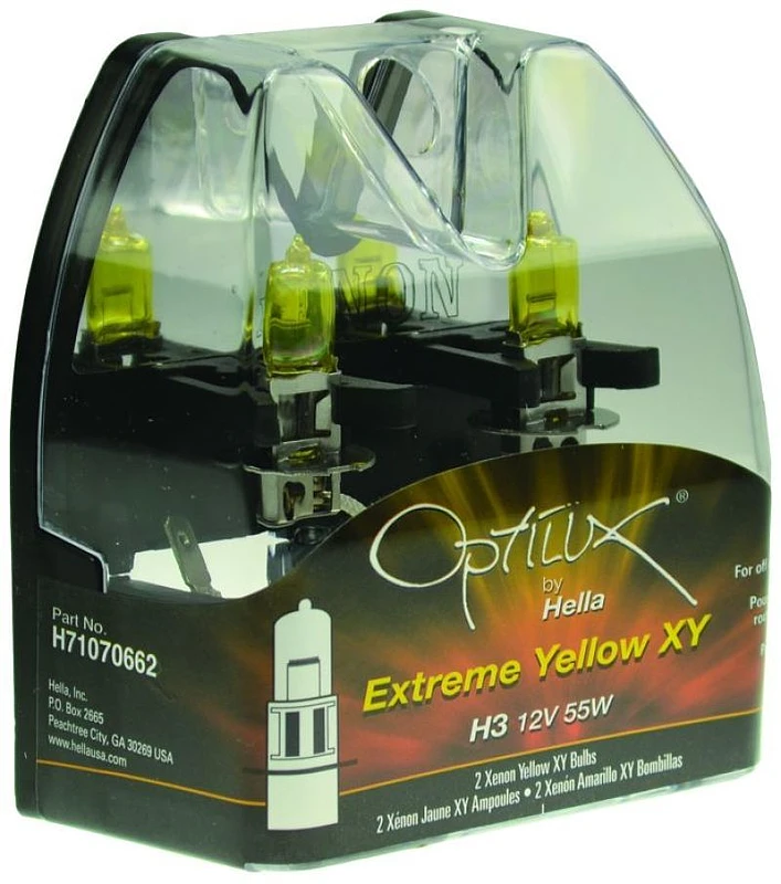 Hella Optilux H3 12V/55W XY Extreme Gelbe Glühbirne