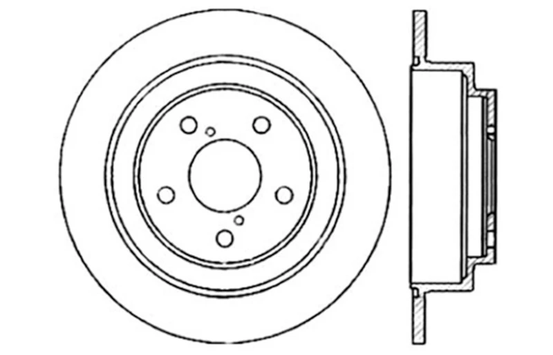 StopTech for 02-05 Subaru Impreza WRX Rear Drilled Right Brake Rotor