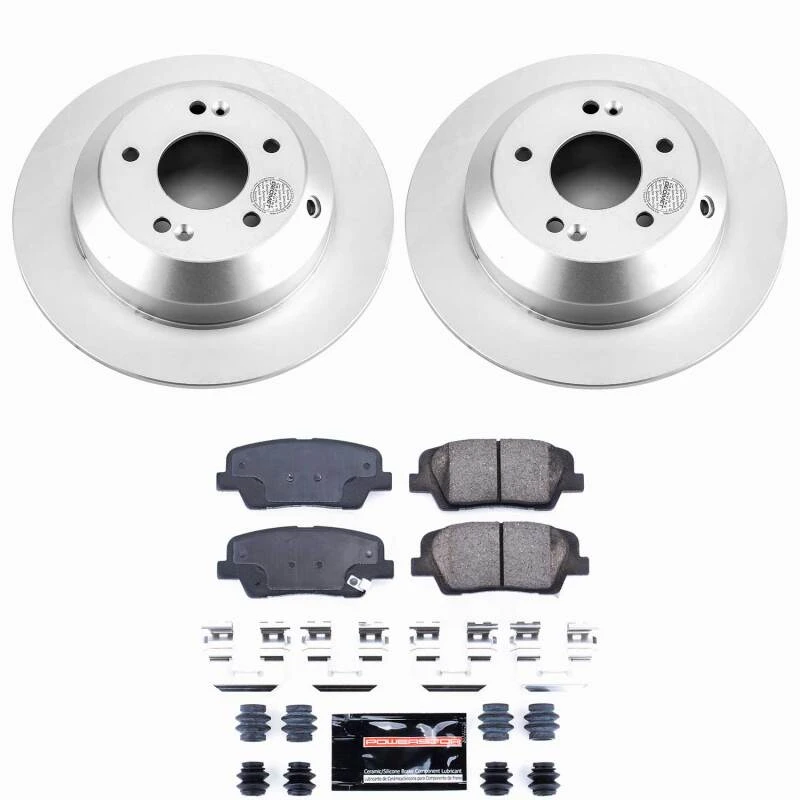 Power Stop 16-20 Kia Sorento Rear Z23 Coated Brake Kit