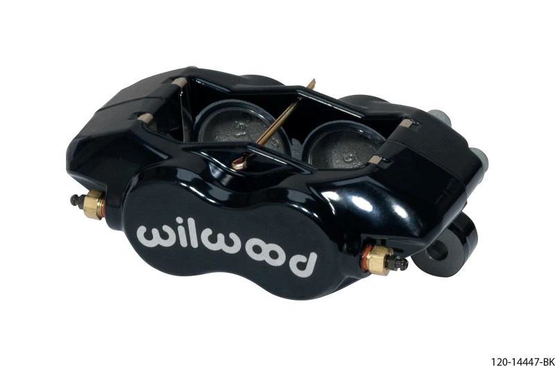 Wilwood Caliper-Forged DynaliteI w/Dust Seal-Black 1.75in Pistons.81in Disc