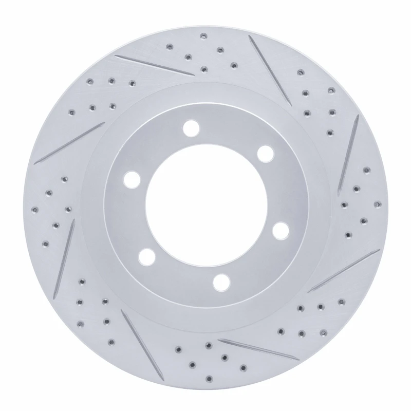 DFC 03-09 Lexus Gx470 Front Right Drilled & Slotted Geoperformance Rotor