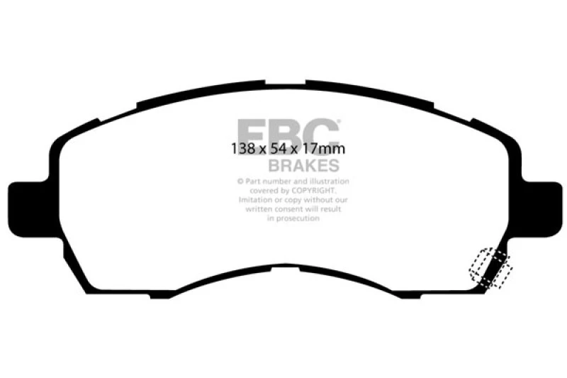 EBC Ultimax2 Front Brake Pads for 97-98 Subaru Impreza 1.8