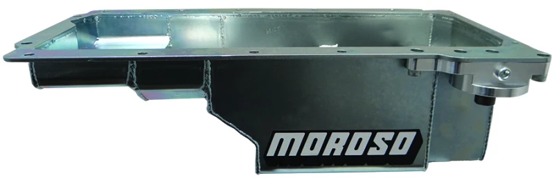 Moroso GM LS Swap (w/Rear Sump & Spin-On Oil Filter Adapter) Wet Sump 7qt 6in Steel Oil Pan